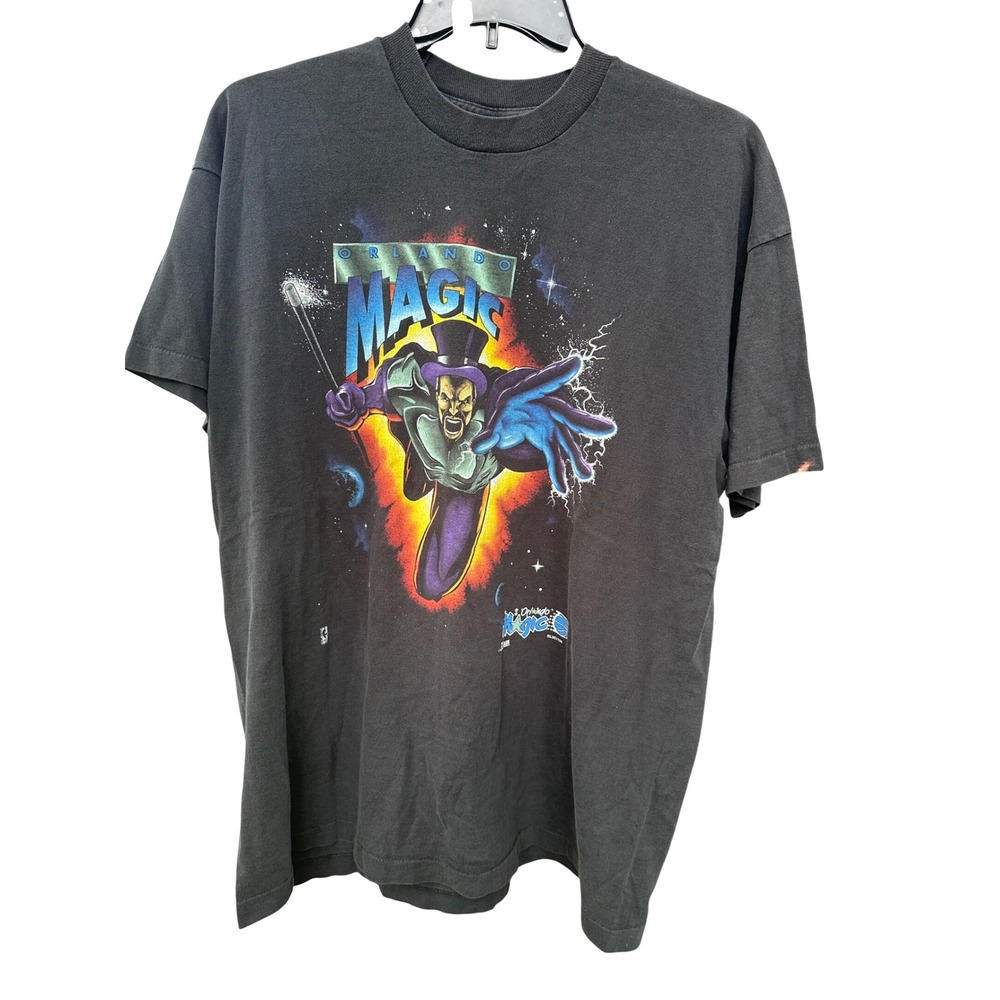 Vintage Superhero Salem Sportswear Orlando Magic T-Shirt Single Stitch XL